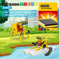 PicassoTiles 12-in-1 Solar Powered Space Robot Science Kit