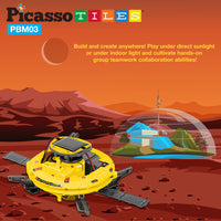 PicassoTiles 6-in-1 STEM Kids Solar Powered UFO Robot Science Kit