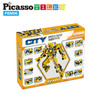 PicassoTiles Transformer Construction Robot Vehicle Block Kit PBM06