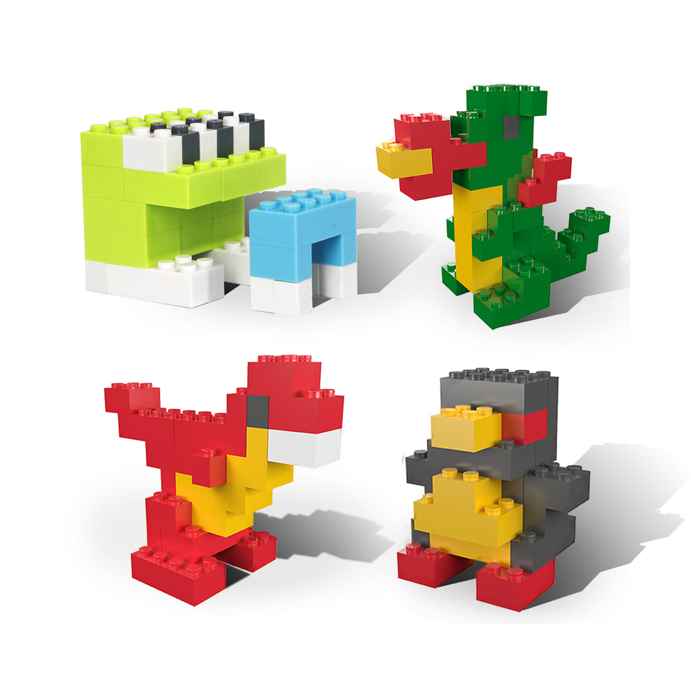PicassoTiles 1,250 Piece Brick Block Building Set