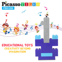 PicassoTiles 1,250 Piece Brick Block Building Set