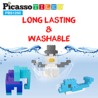PicassoTiles 1,250 Piece Brick Block Building Set