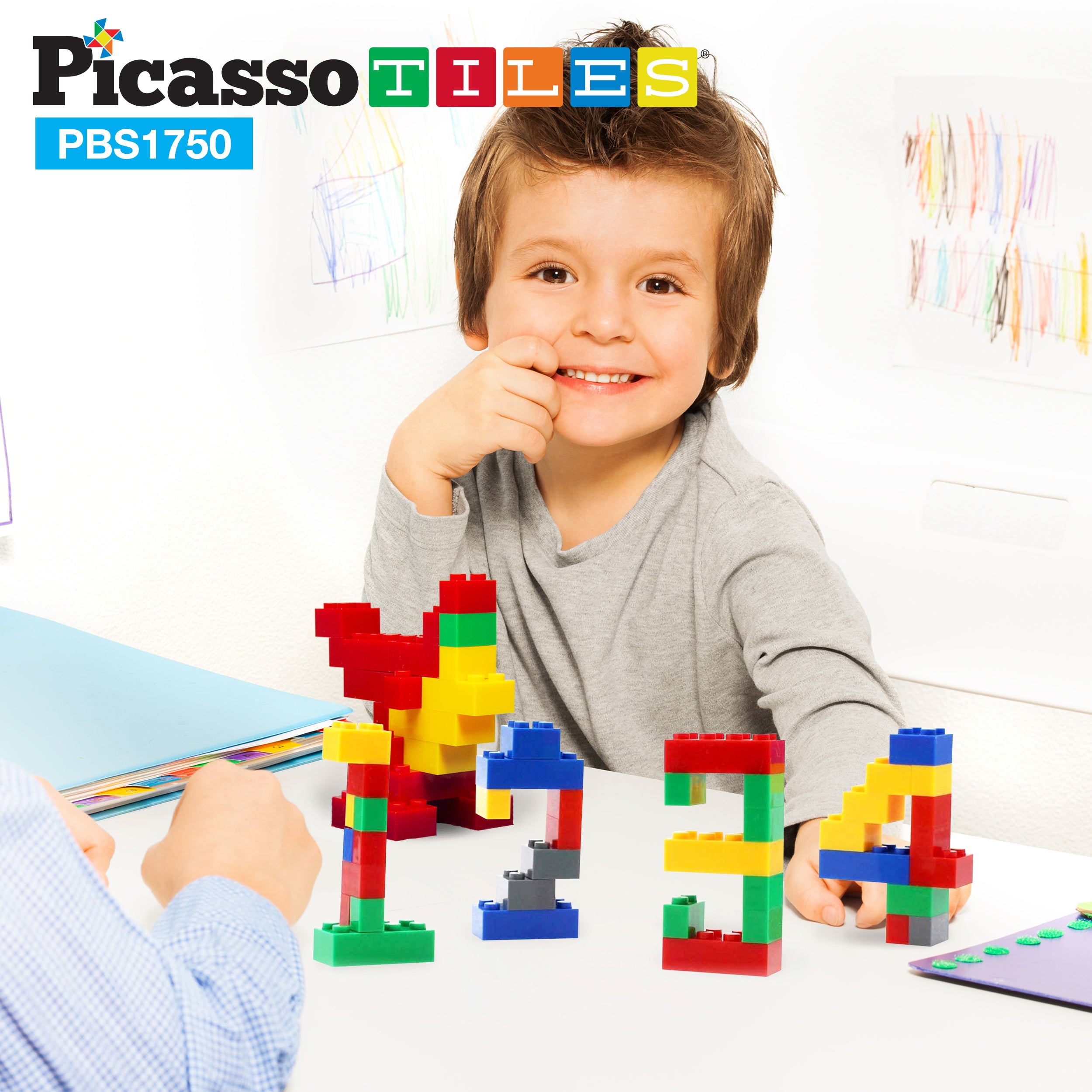 PicassoTiles 1750 Piece Building Brick Set