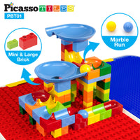PicassoTiles Kids Building Block Activity Center Suitcase Table Set