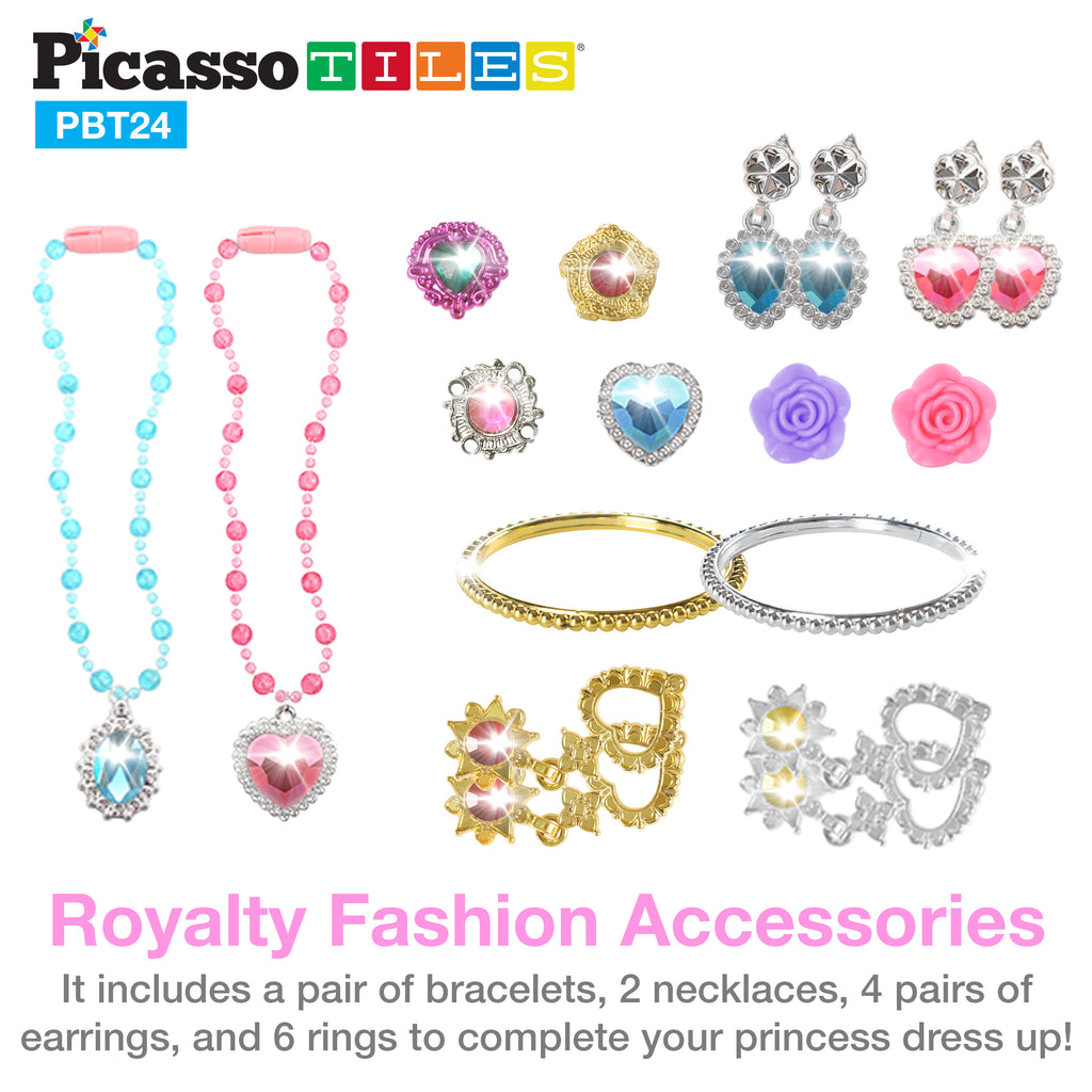 Princess Fashion Earring and Necklace Pretend Play Jewelry Toy
