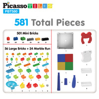 PicassoTiles Large Building Blocks Activity Center Table & Chair Set