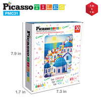 PicassoTiles Magnet Puzzle Cubes Famous Paintings with Free Frame Stand