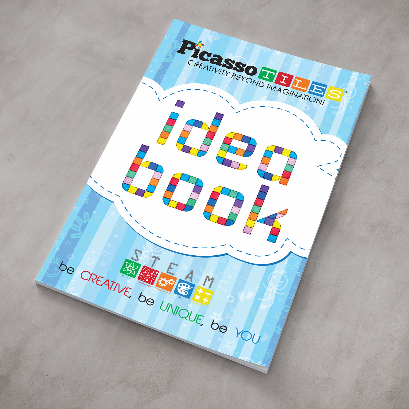 PicassoTiles IDEA Book for Toy Magnet Tiles