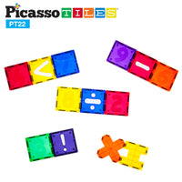 PicassoTiles Magnetic Building Block Numbers Math Set
