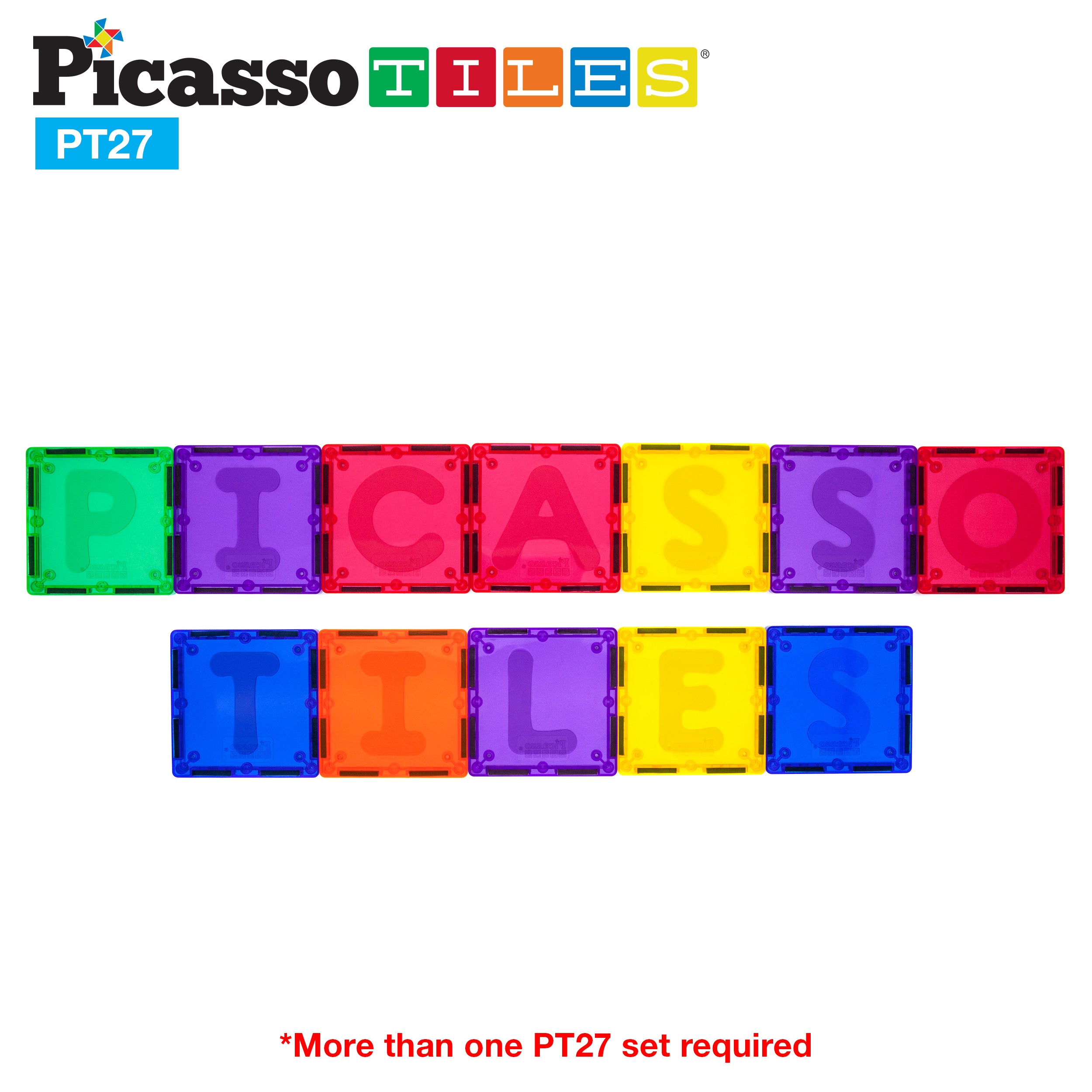 Magnetic Number Tiles Math Set (27pc) PT27 | PicassoTiles