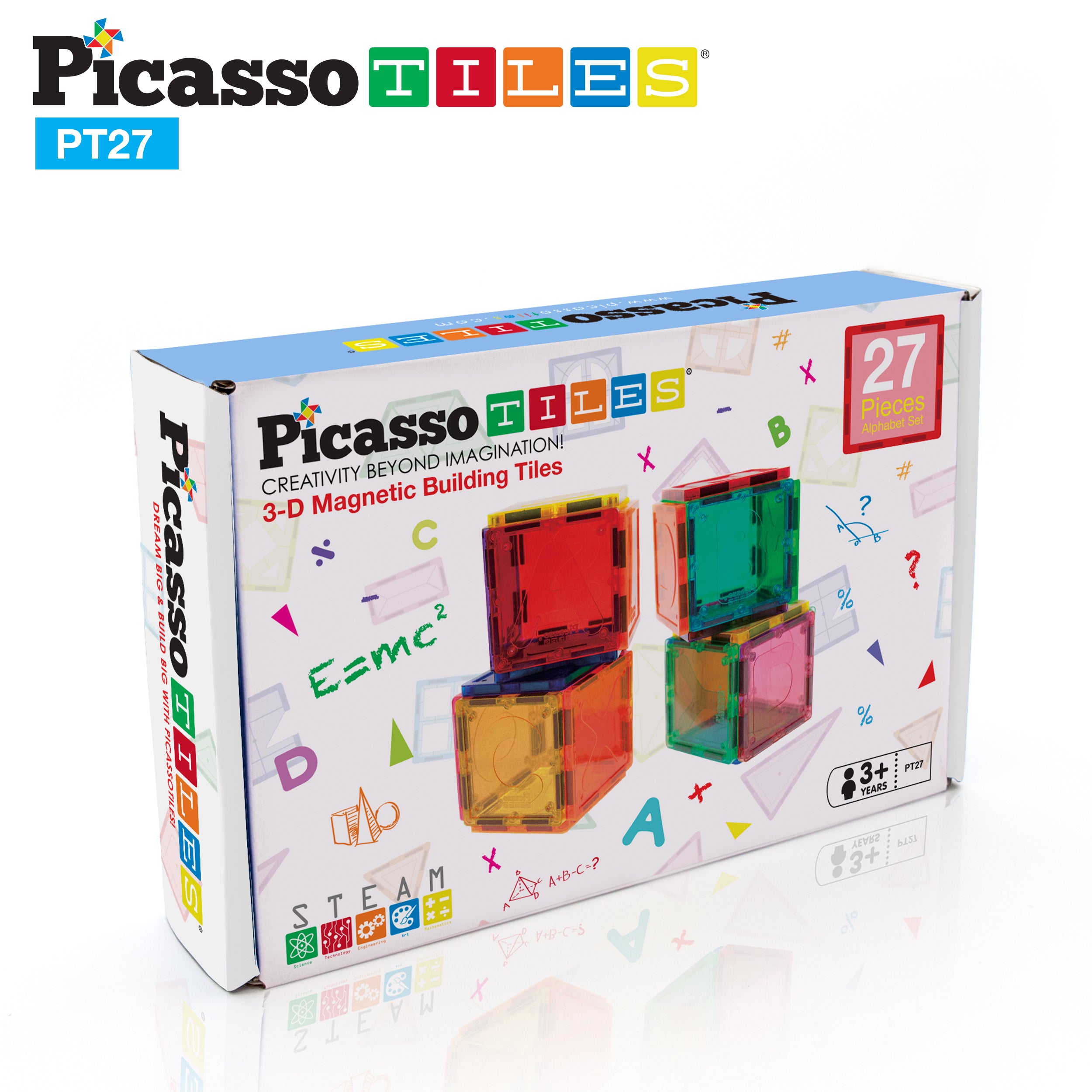 Magnetic Number Tiles Math Set (27pc) PT27 | PicassoTiles