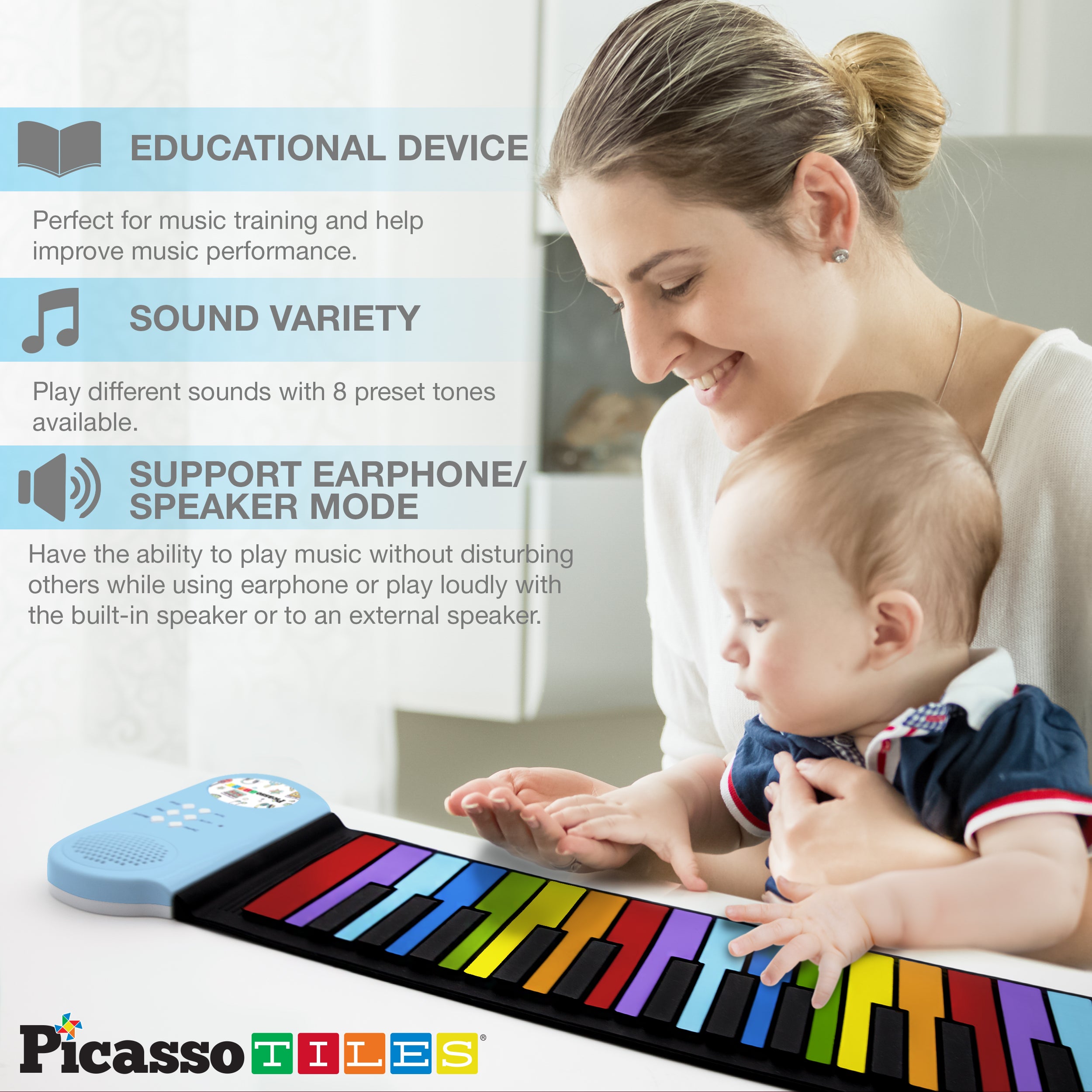Colorful Piano Keyboard