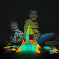 PicassoTiles Glow-in-the-Dark Magnetic Tiles