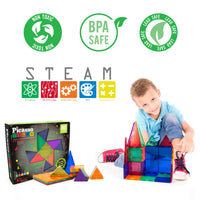 PicassoTiles Glow-in-the-Dark Magnetic Tiles