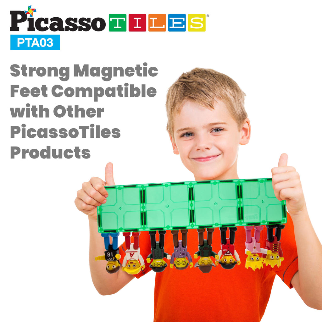 PicassoTiles Magnetic 4 Family Action Figures Toddler Toy Magnet Expansion  Pack Educational Add-on STEM Learning Kit Toys Pretend Playset for  Construction Building Block Tiles Child Brain Development, Figures -   Canada