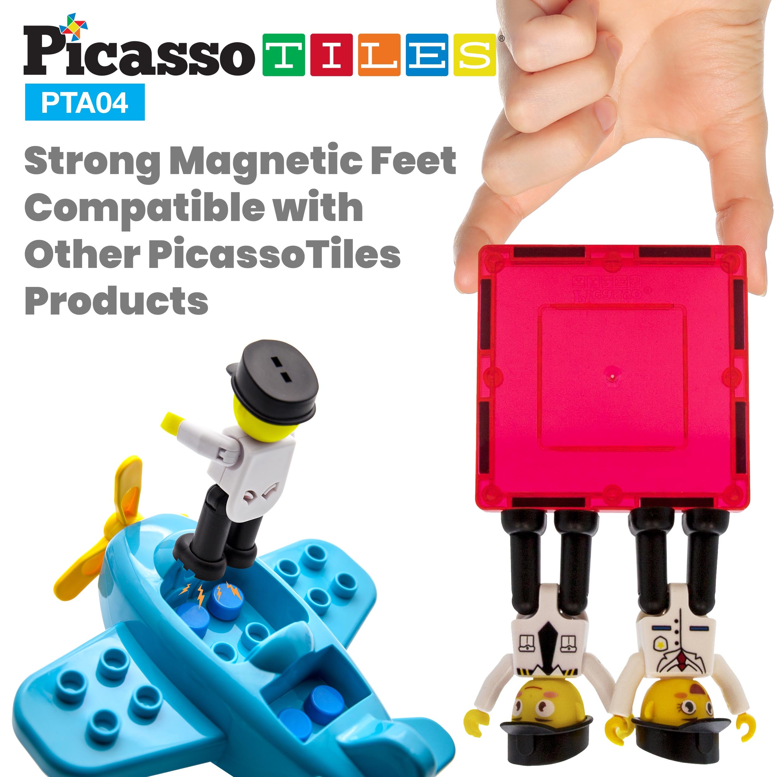 Buy PicassoTiles® Aircraft Character Figure Set PTA04 · PicassoTiles