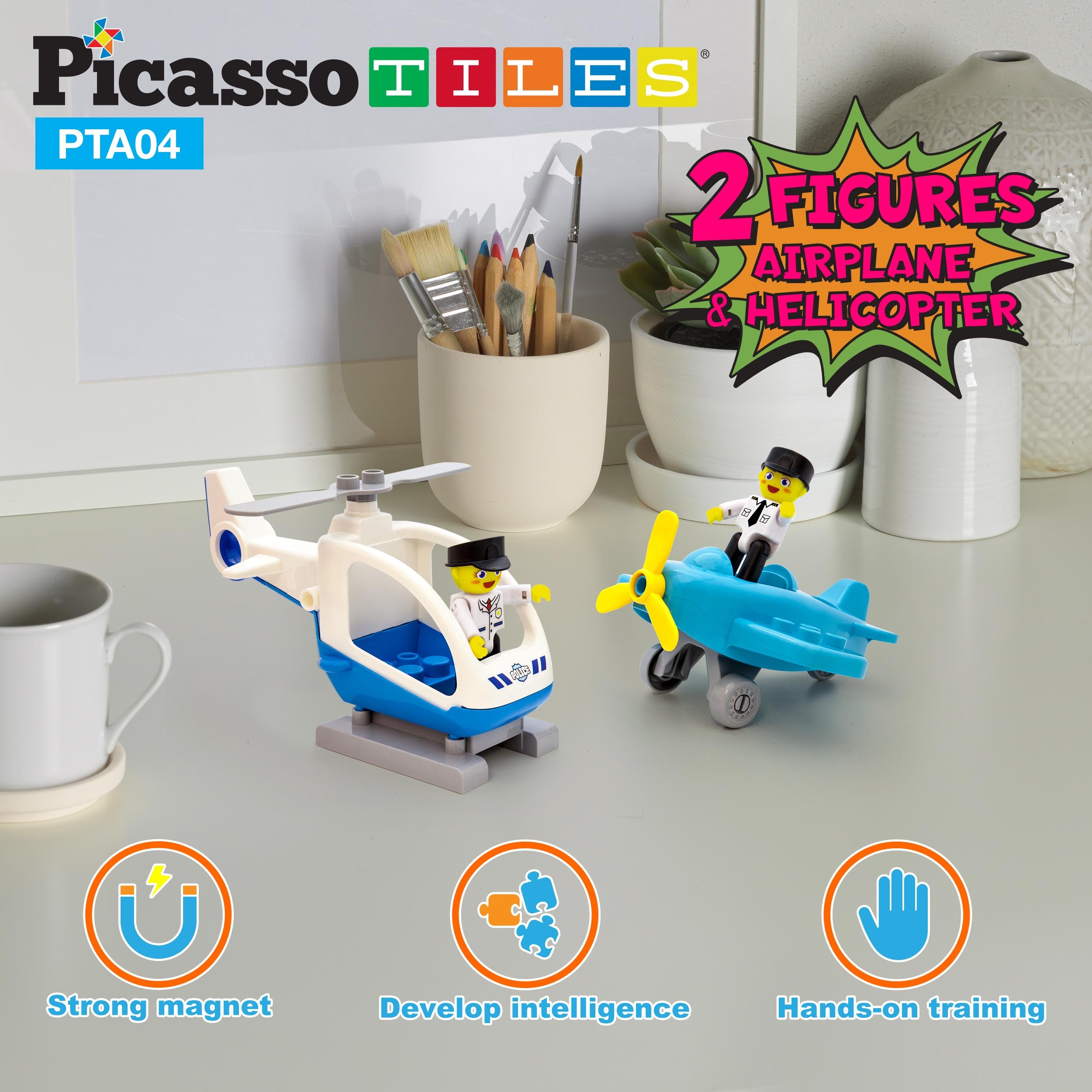 Buy PicassoTiles® Aircraft Character Figure Set PTA04 · PicassoTiles