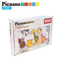 PicassoTiles Animal Character Magnetic Tile Toy Set