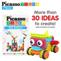 PicassoTiles 240pc Hedgehog Building Block Construction Building Set