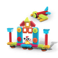 PicassoTiles 41 Piece Hedgehog Building Blocks Set with Idea Booklet