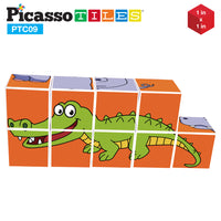 PicassoTiles 9 Piece Magnetic Magic Puzzle Cube Set