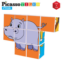 PicassoTiles 9 Piece Magnetic Magic Puzzle Cube Set