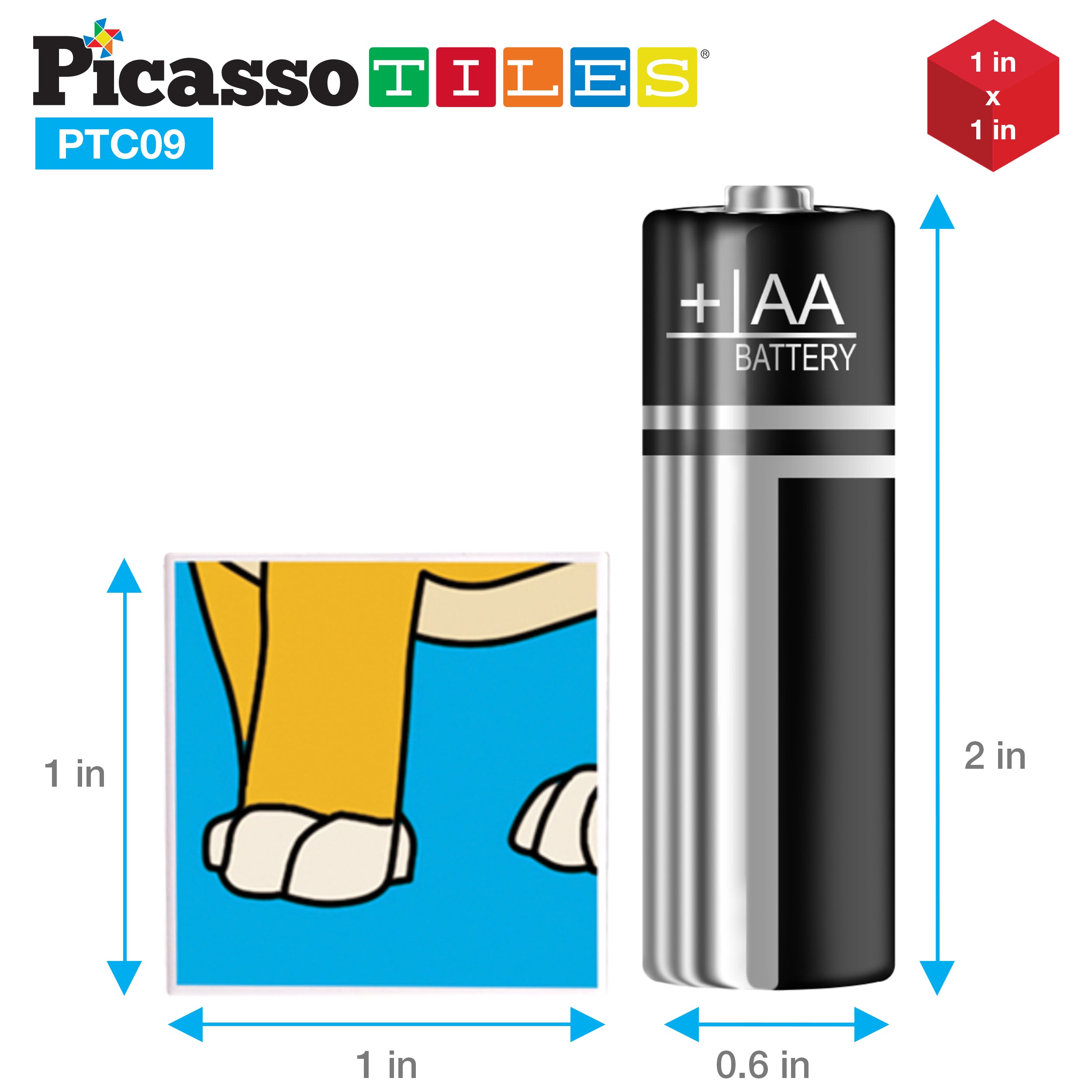 PicassoTiles 9 Piece Magnetic Magic Puzzle Cube Set