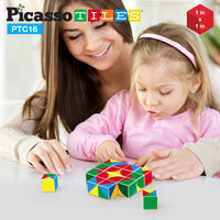 PicassoTiles Infinite Magnetic Puzzle Magic Pixy Cube Game Set
