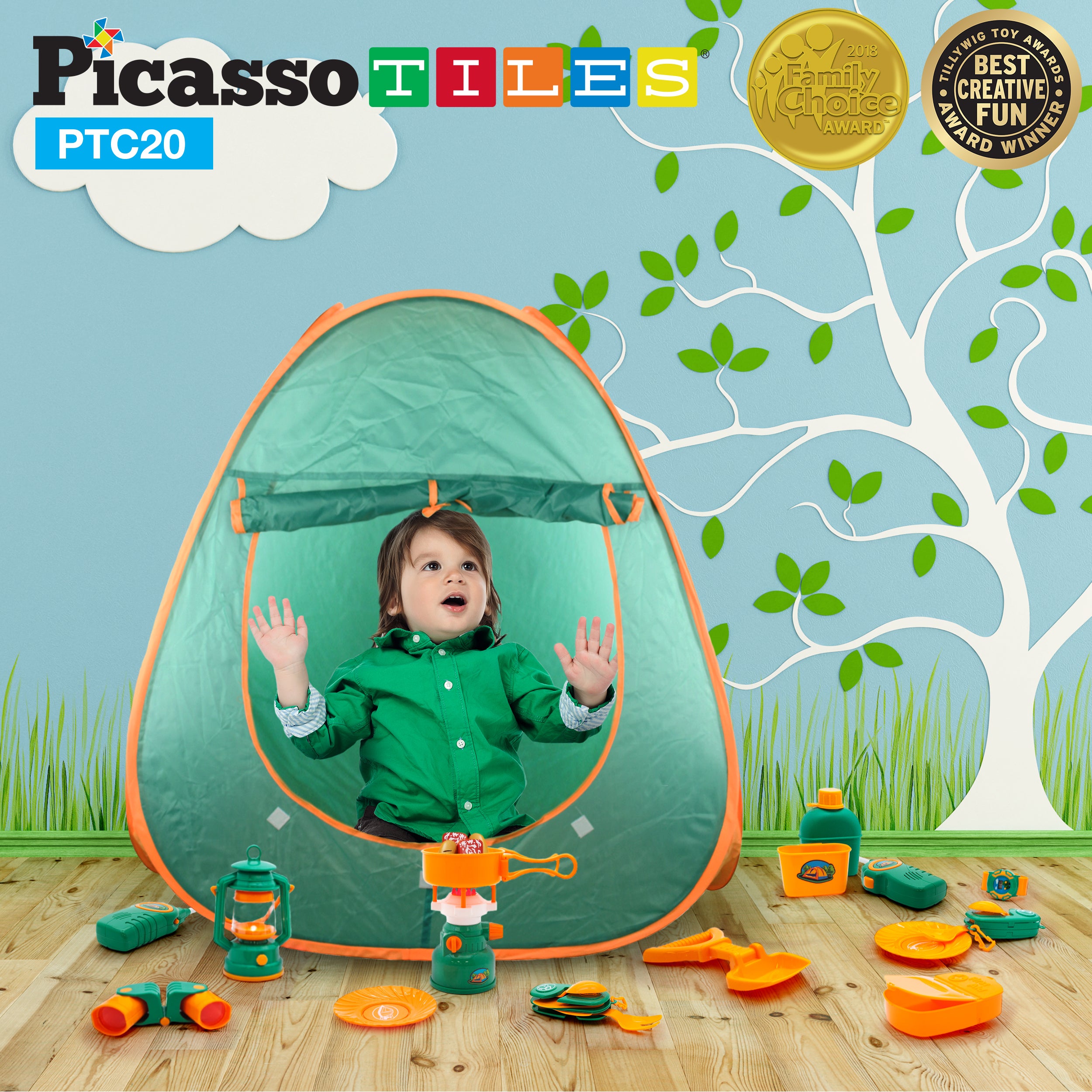 PicassoTiles Kids and Toddler Activity Camp Set PicassoTiles