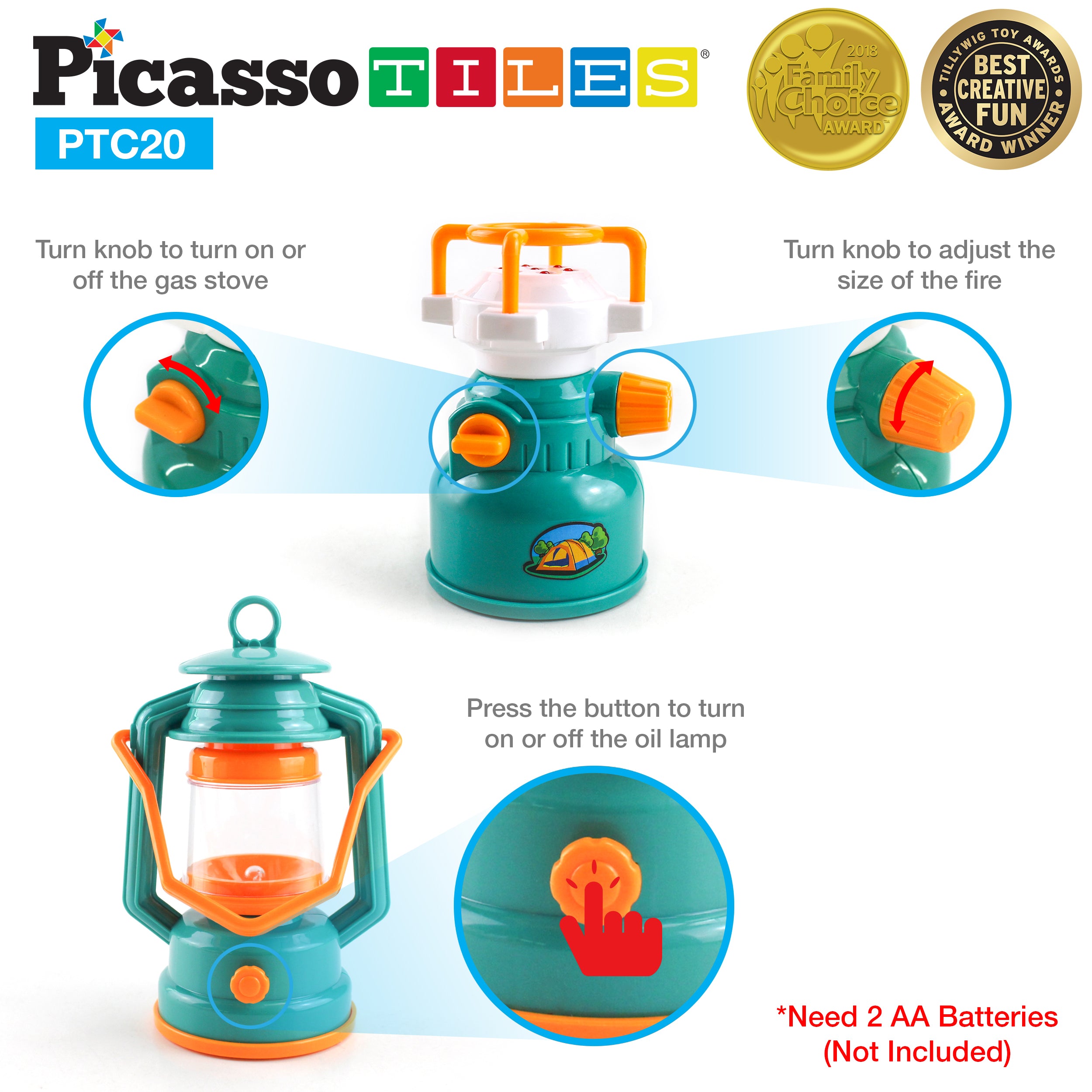 PicassoTiles Kids and Toddler Activity Camp Set