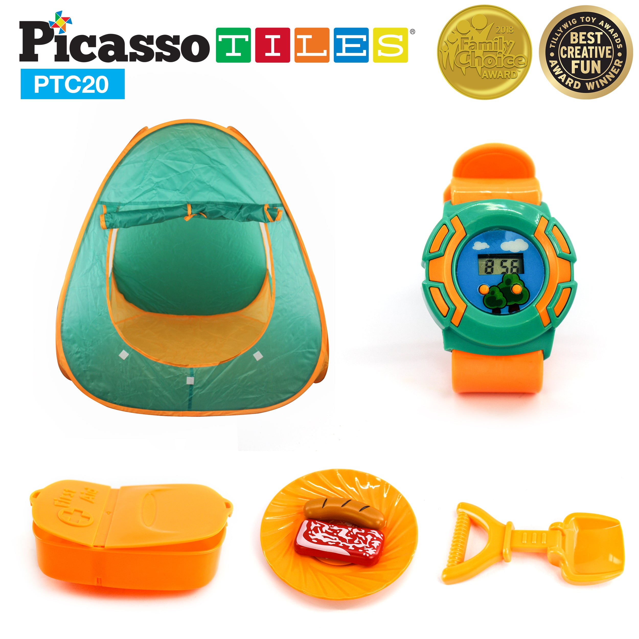 PicassoTiles Kids and Toddler Activity Camp Set