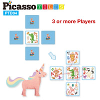 PicassoTiles 56pcs Animal Speed Matching Game