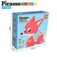 PicassoTiles 56pcs Animal Speed Matching Game