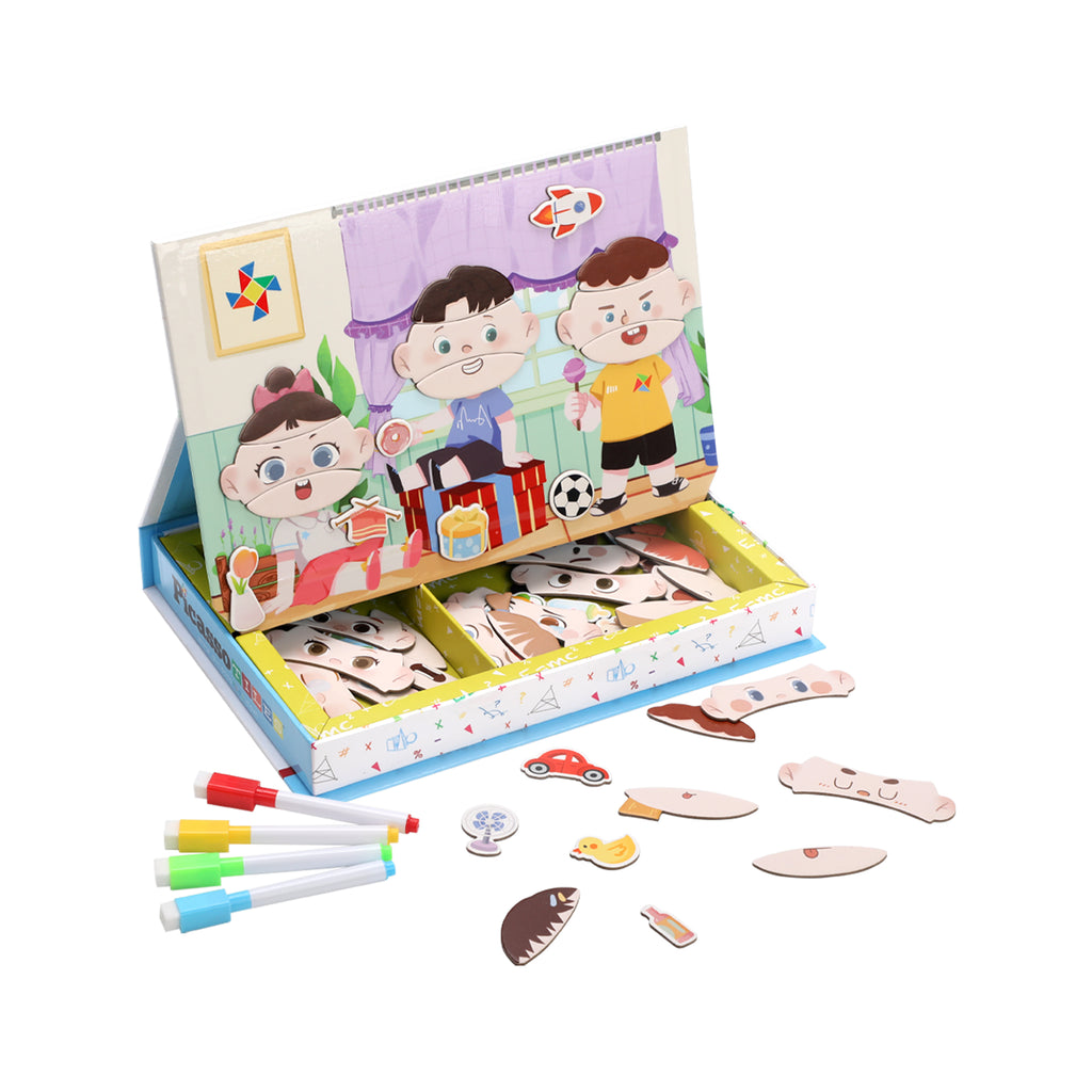 Magnetic face drawing sales toy