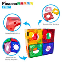 PicassoTiles Marble Run Square Joint Expansion Pack
