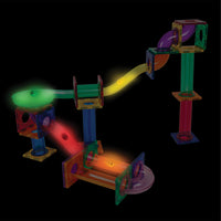 PicassoTiles LED Activated Light-Up Marbles for Marble Run Building Blocks