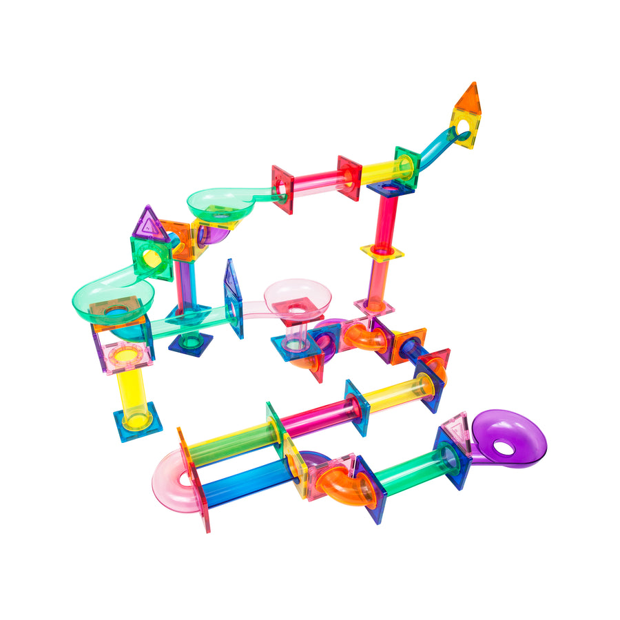 PicassoTiles 122 Pieces Marble Run Set