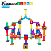 Marble Run Magnet Tile Tracks with LED Marbles