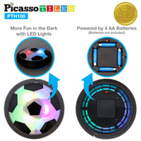 PicassoTiles Hover Soccer Ball with Protective Bumper Foam