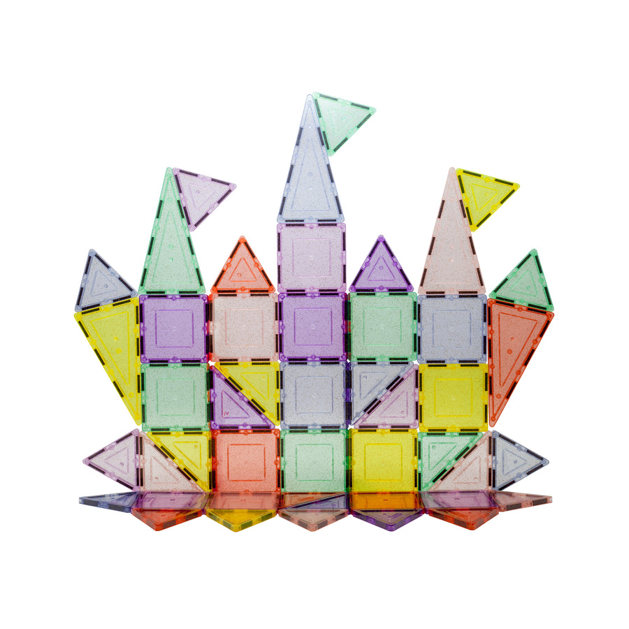 PicassoTiles Glitter Magnetic Tiles Building Set