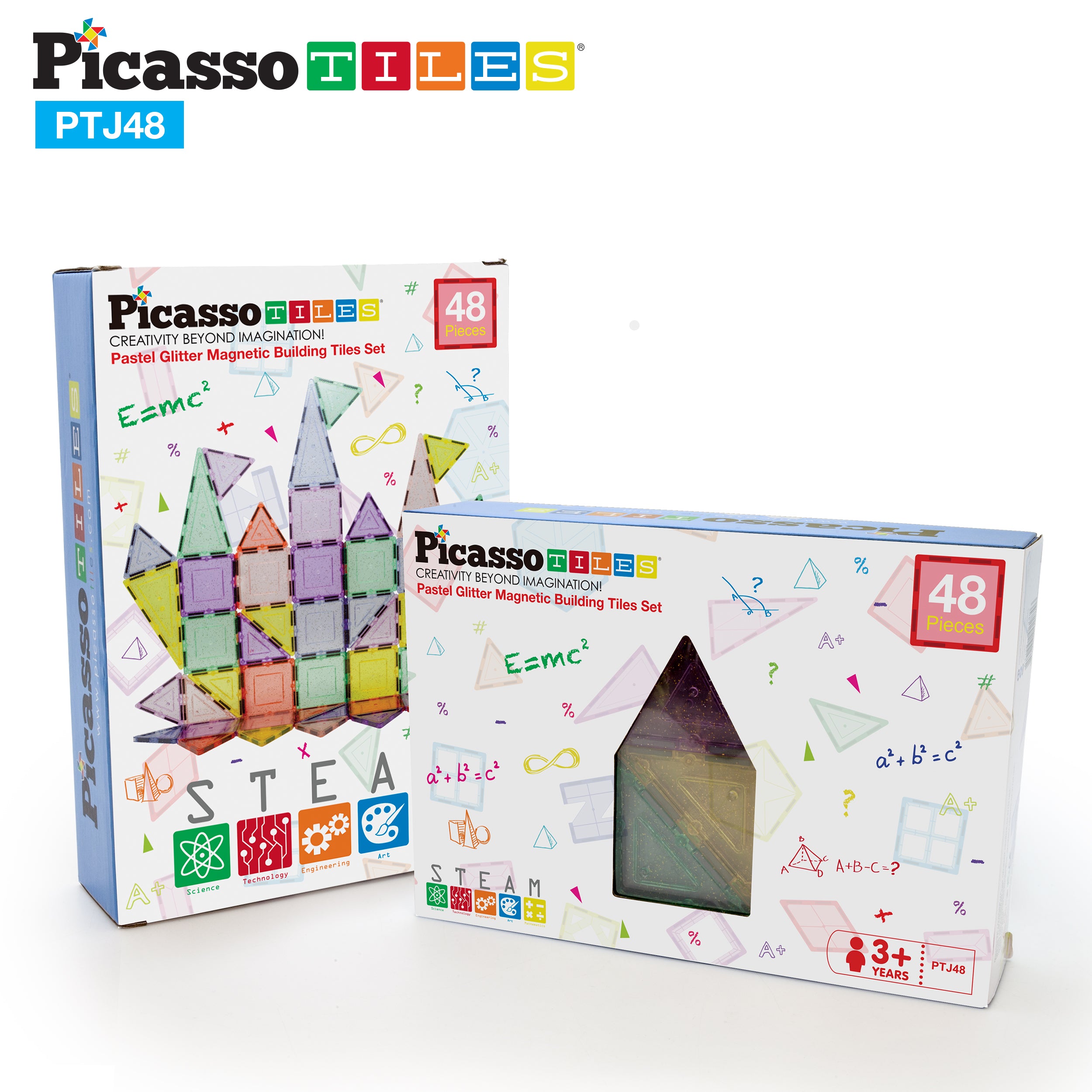 PicassoTiles Glitter Magnetic Tiles Building Set · PicassoTiles