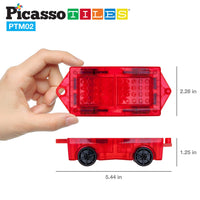PicassoTiles Mini Car Truck 2pc Set