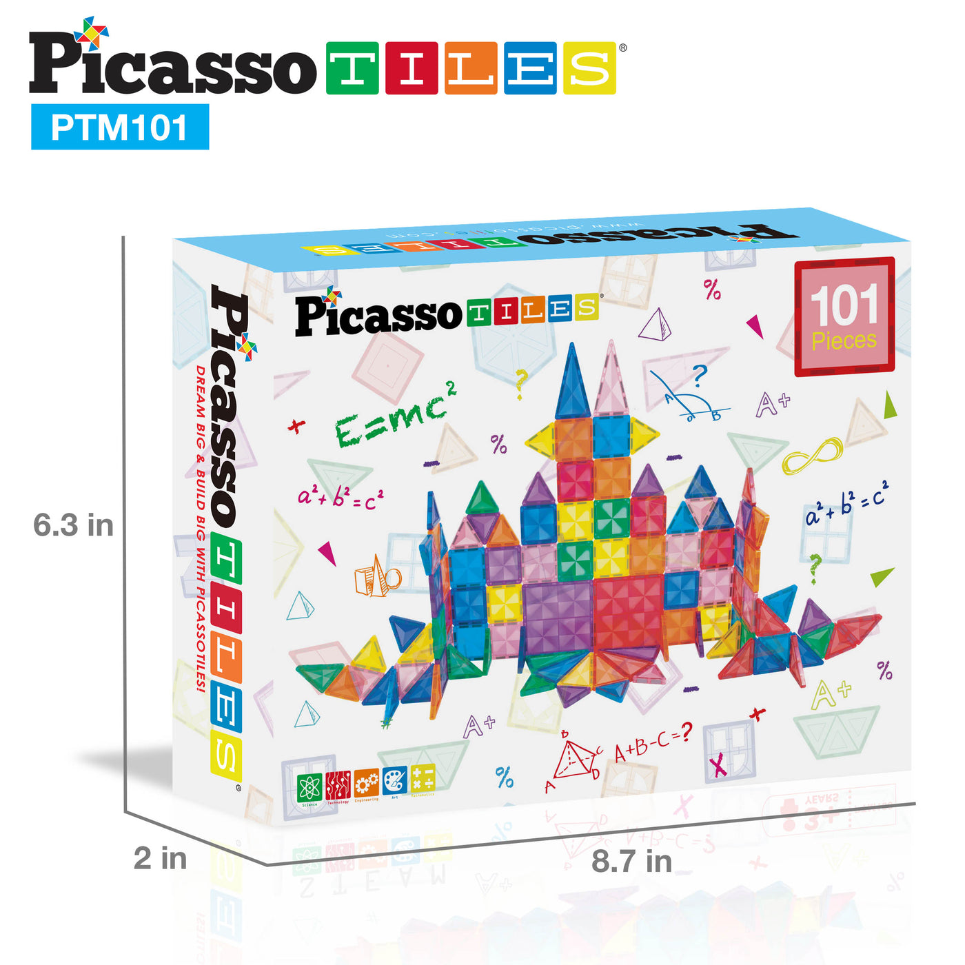 PicassoTiles Mini Diamond 101pc Set
