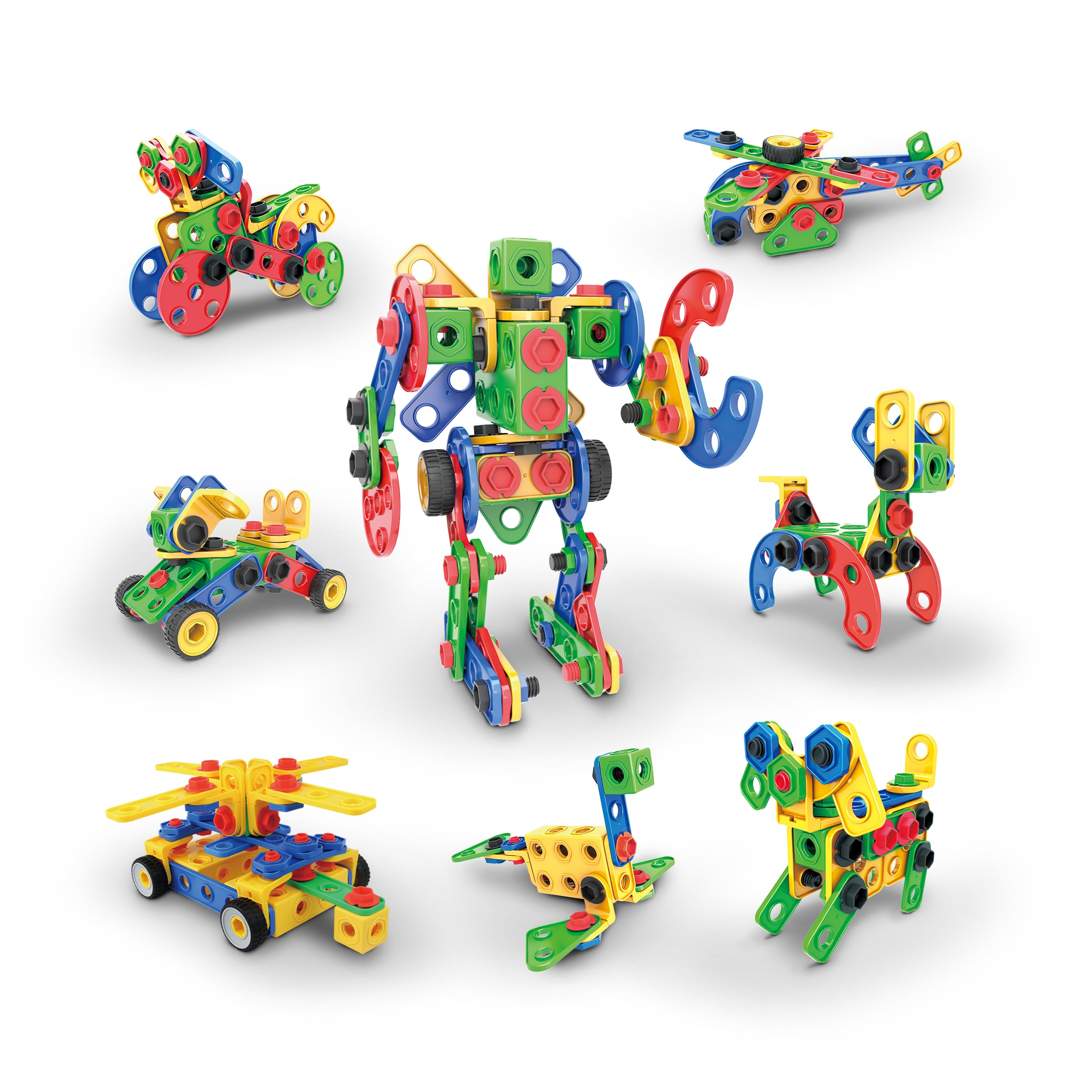 PicassoTiles 152pc Engineering Construction Set with Power Drill