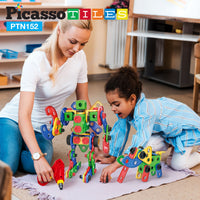 PicassoTiles 152pc Engineering Construction Set with Power Drill