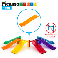 PicassoTiles 6pc Race Track Ramp Magnet Toy Expansion Pack