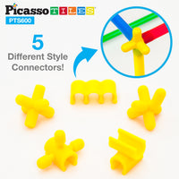 PicassoTiles 600pc Straw Building Set PTS600