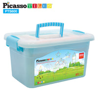 PicassoTiles 600pc Straw Building Set PTS600